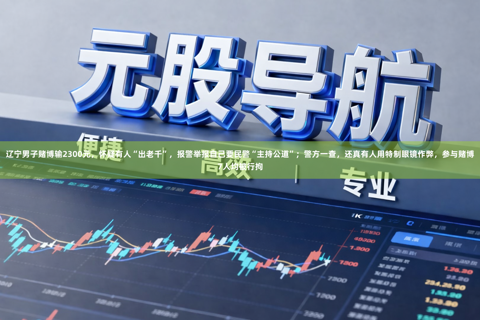 辽宁男子赌博输2300元，怀疑有人“出老千”，报警举报自己要民警“主持公道”；警方一查，还真有人用特制眼镜作弊，参与赌博7人均被行拘